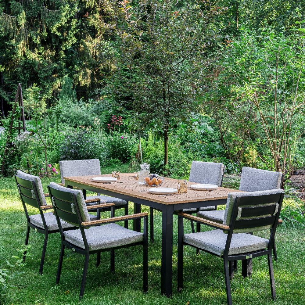 Обеденный комплект Royal Family OSCAR со столешницей из тика 1